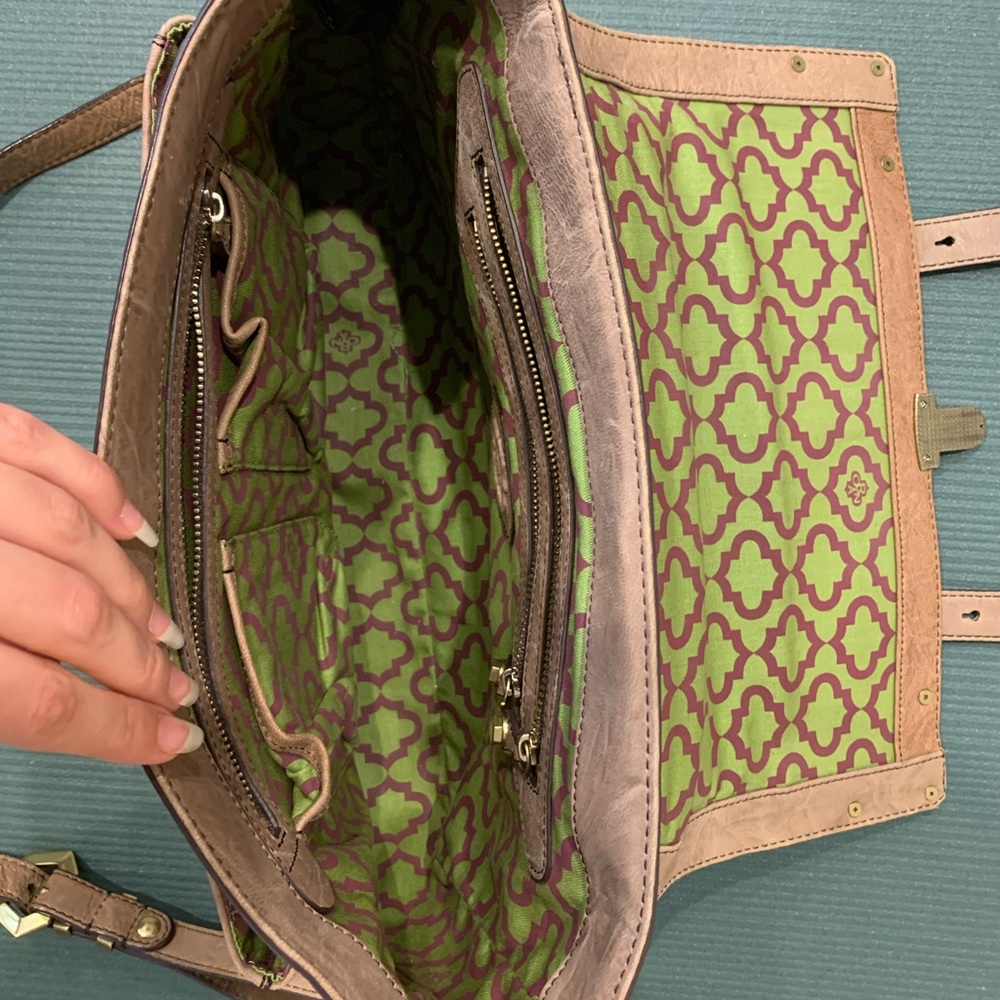 orYANY Genuine Textured Leather Satchel Bag - Picture 6 of 13